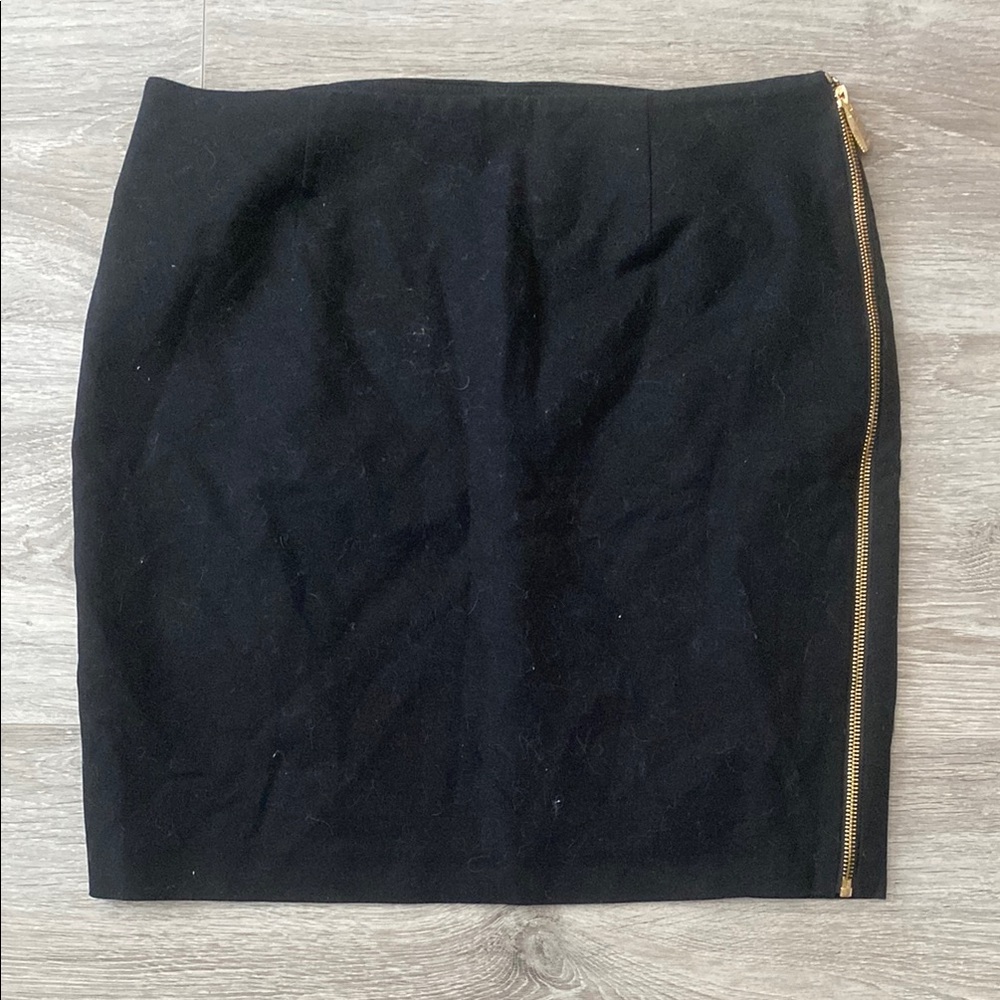 Vince Camuto Black Skirt with Gold Zipper